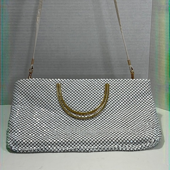 Handbags - White Metal Mesh Bag